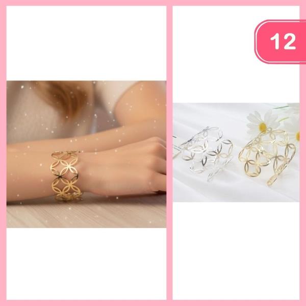 METAL CUFF BRACELET (12 UNITS)