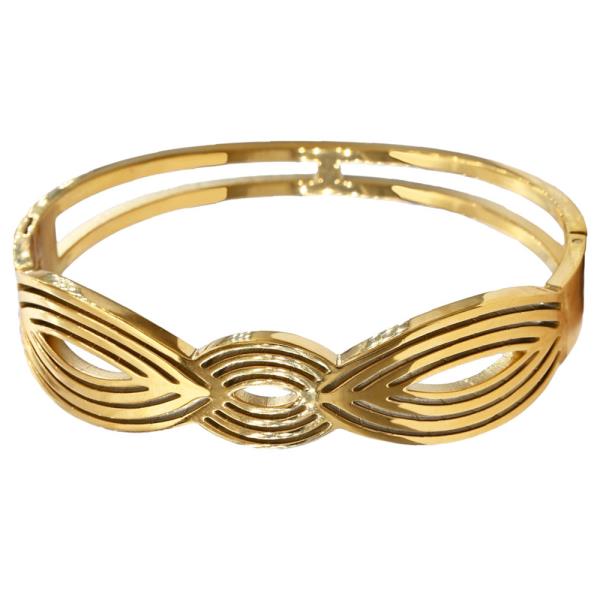 PATTERN STAINLESS STEEL BANGLE