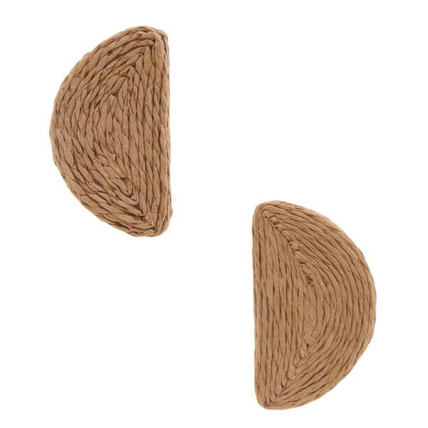 HALF CIRCLE TWINE EARRING