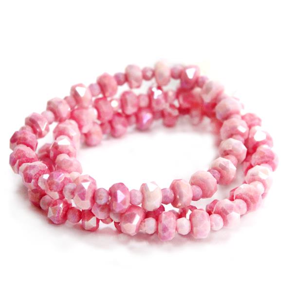 GLASS BEAD MULTI STRAND STRETCH BRACELET SET