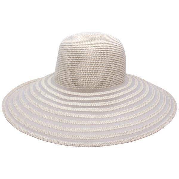 STRIPE STRAW SUN HAT