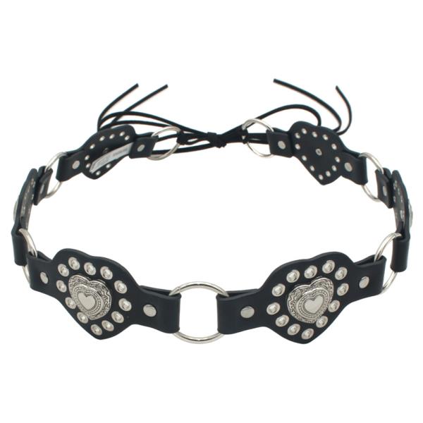 HEART CONCHO & EYELET LINK DISC BELT