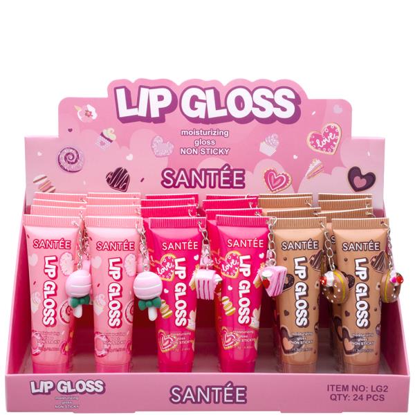 SANTEE NON STICKY MOISTURIZING GLOSS (24 UNITS)