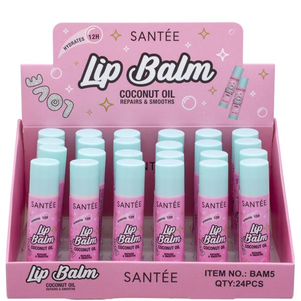 SANTEE COCONUT OIL LIP BALM (24 UNITS)