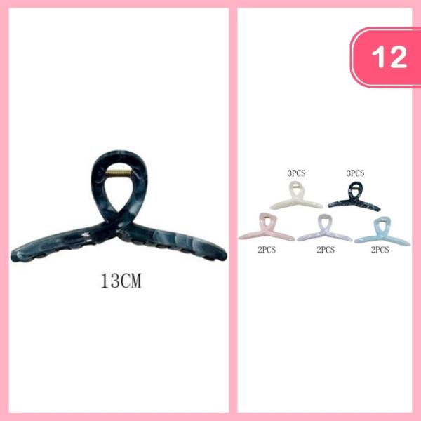 HAIR CLAW CLIP (12 UNITS)