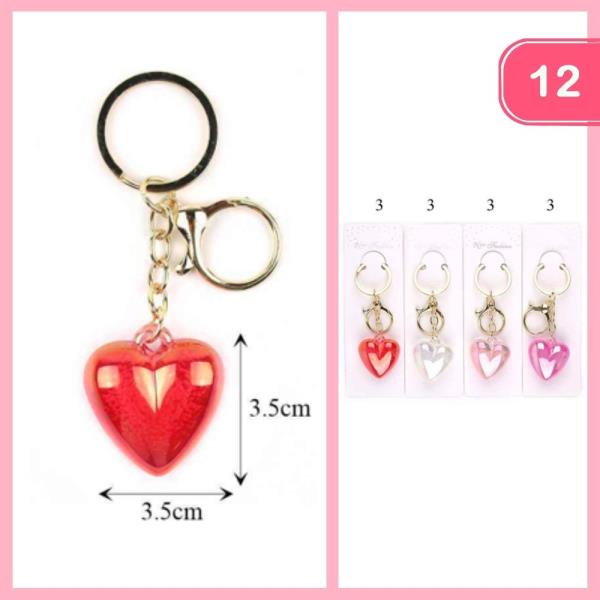 HEART KEYCHAIN (12 UNITS)