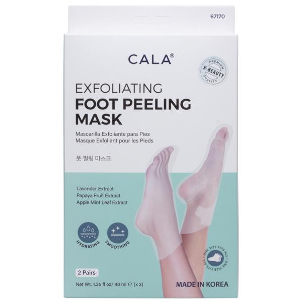 CALA EXFOLIATING FOOT PEELING MASK 2 PAIRS