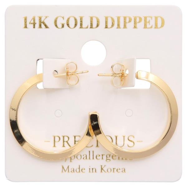 14K GOLD DIPPED HOOP EARRING