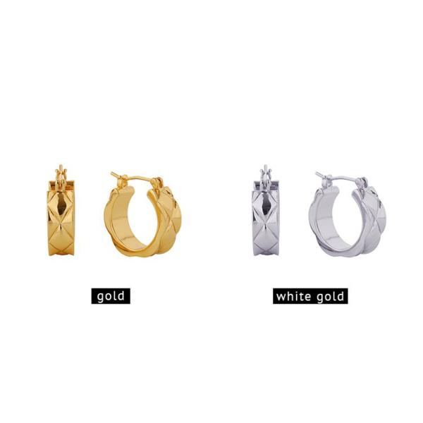 14K GOLD DIPPED PUFFY KOCO CRUSH PINCATCH EARRINGS