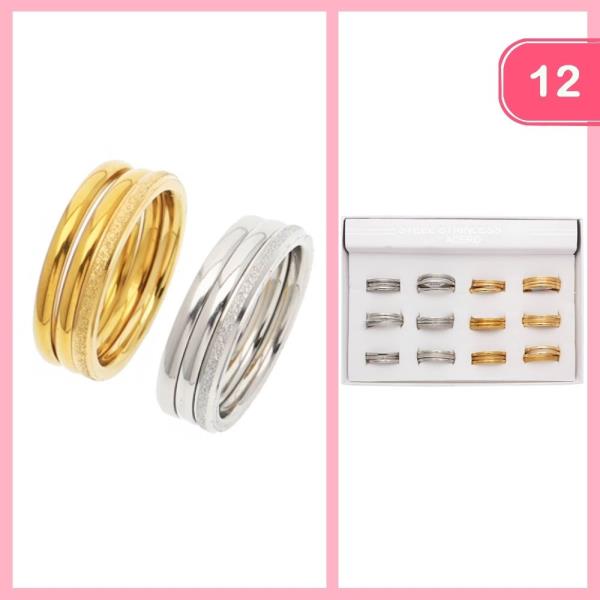STAINLESS STEEL RING (12 UNITS)