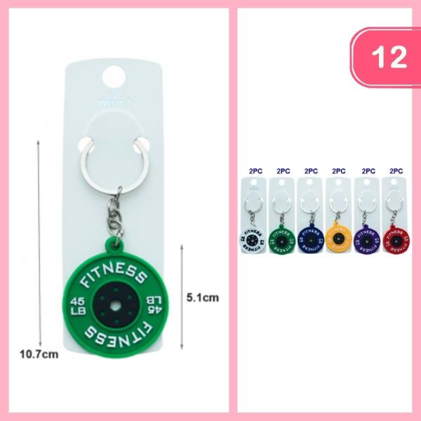 FITNESS BABEL WEIGHT KEYCHAIN (12 UNITS)