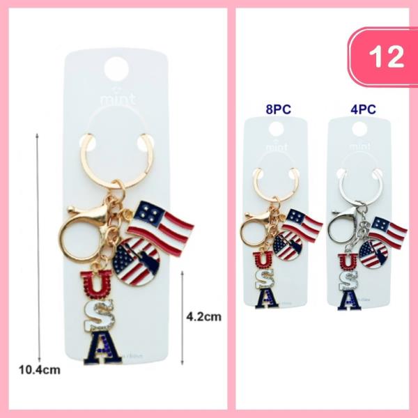 USA KEYCHAIN (12 UNITS)