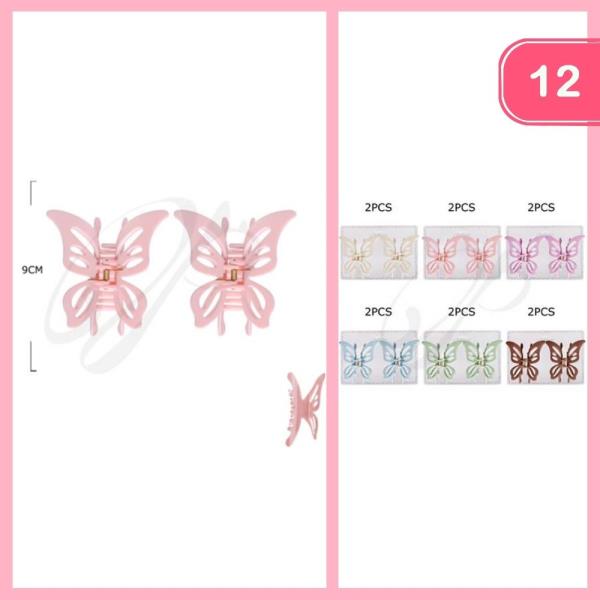 BUTTERFLY HIAR CLAW CLIP (12 UNITS)