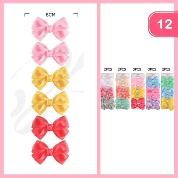 HAIR BOWS (12 UNITS)