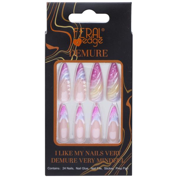 FERAL EDGE DEMURE DESIGN NAIL DECORATION SET