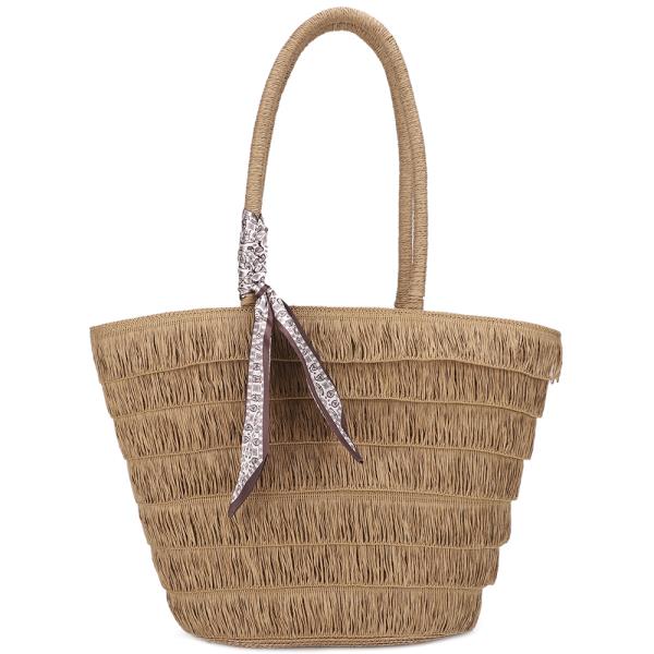 STRAW TOTE BAG