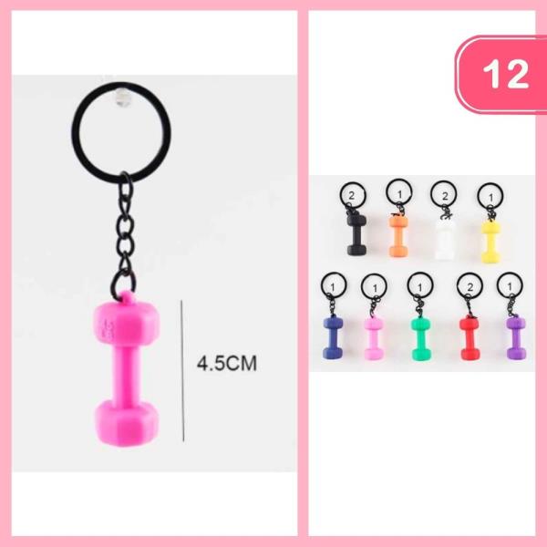 MINI DUMBBELL KEYCHAIN (12 UNITS)