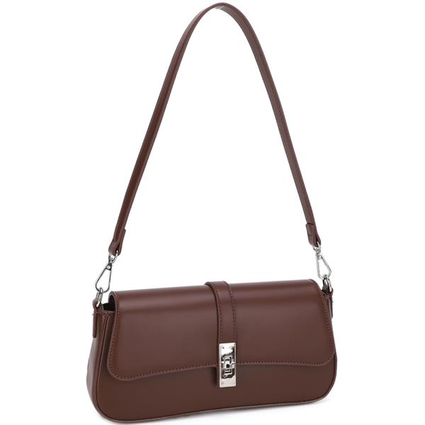 SMOOTH TWIST SHOULDER BAG