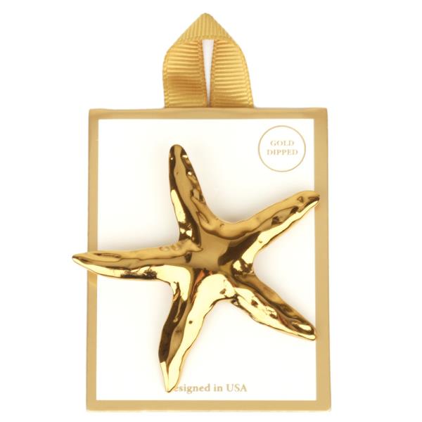 METAL STARFISH BROOCH PIN