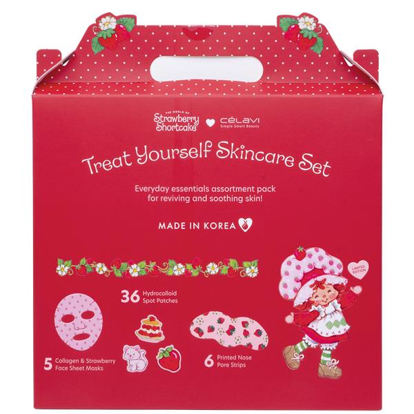 CELAVI X STRAWBERRY SHORTCAKE TREAT YOURSELF SKINCARE SET