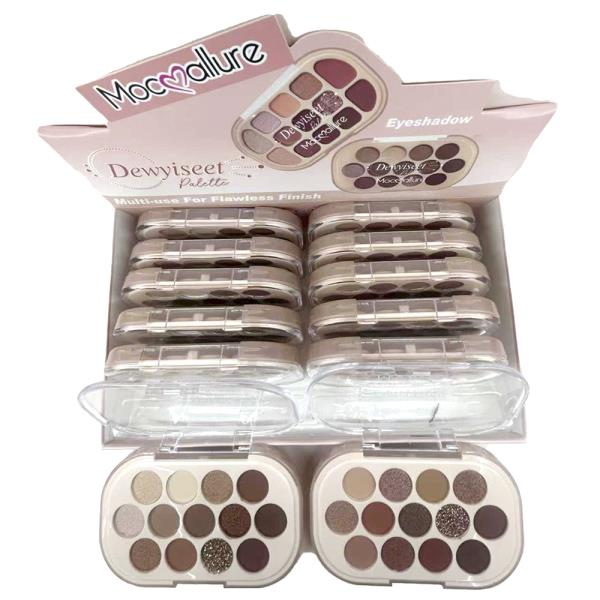 DEWYISEET EYESHADOW PALETTE (12 UNITS)