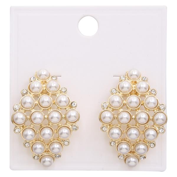 PEARL STUD POST EARRING