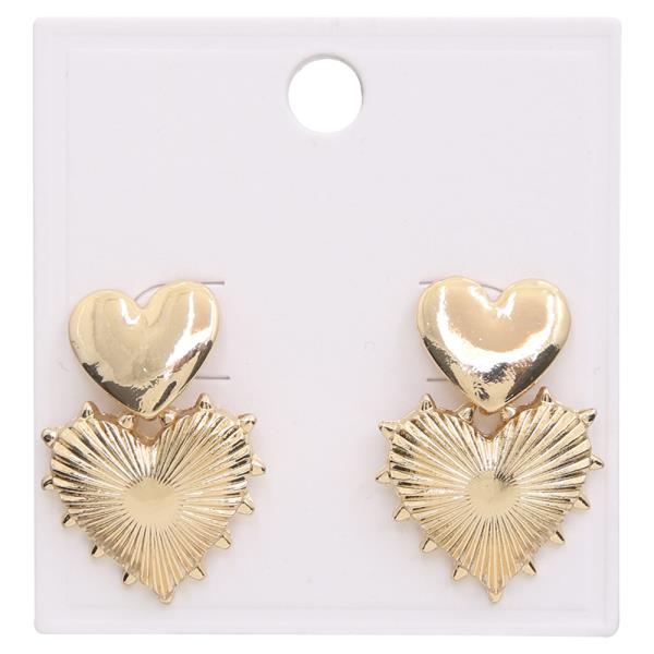 HEART POST EARRING