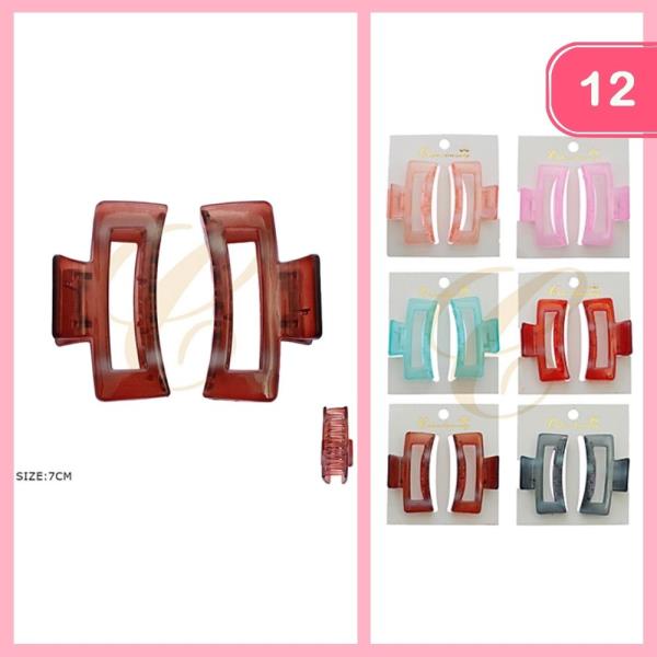 HAIR CLAW CLIP (12 UNITS)