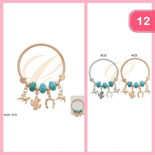 WESTERN CHARM BRACELET (12 UNITS)