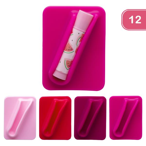 SILICONE ADHESIVE PHONE ATTACHMENT LIP GLOSS HOLDER (12 UNITS)