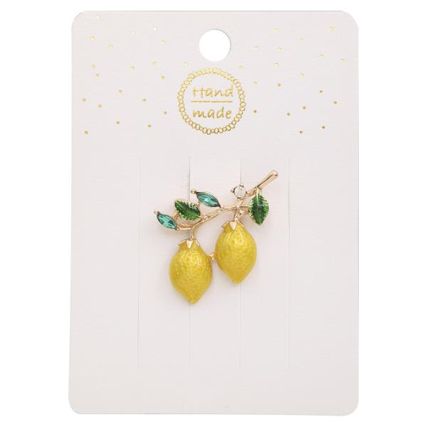 LEMON LEAF BROOCH