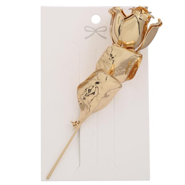 ROSE METAL BROOCH