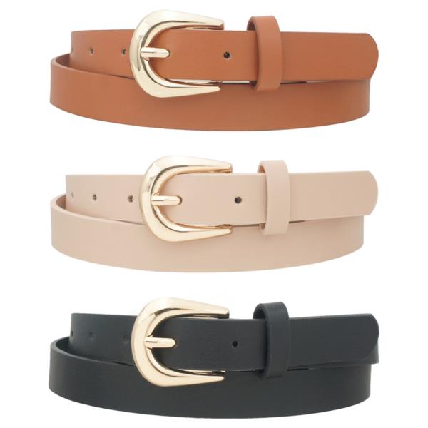 FLAT MINI U BUCKL TRIO BELT