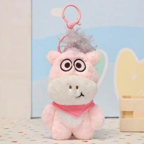 CUTE HORSE WITH BIB BAG CHARM KEYCHAIN
