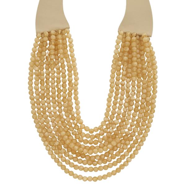 MULTI LAYER COLOR BEAD NECKLACE