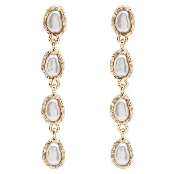 PEARL LINK DROP EARRING