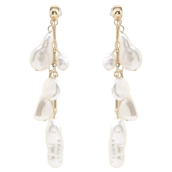 PEARL LINEAR DROP EARRING