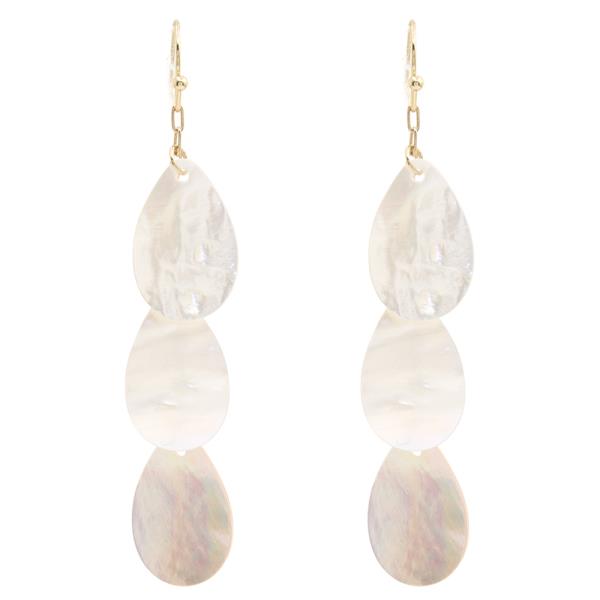 TRIPLE TEAR DROP SHAPE EARRING