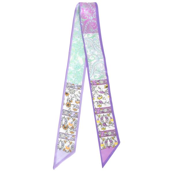 ICON PATTERN SKINNY SCARF