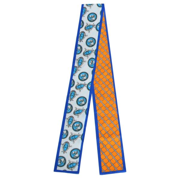 HORSE MOTIF SKINNY SCARF