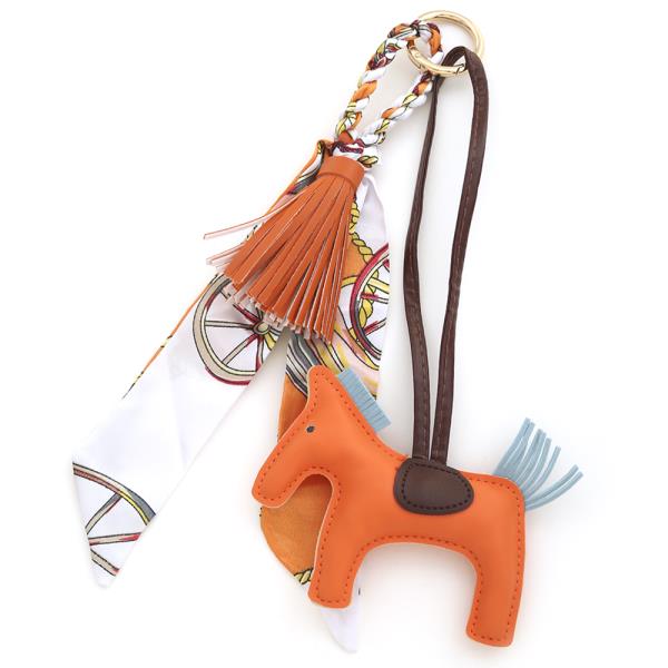 HORSE SCARF TASSEL KEY CHAIN BAG CHARM
