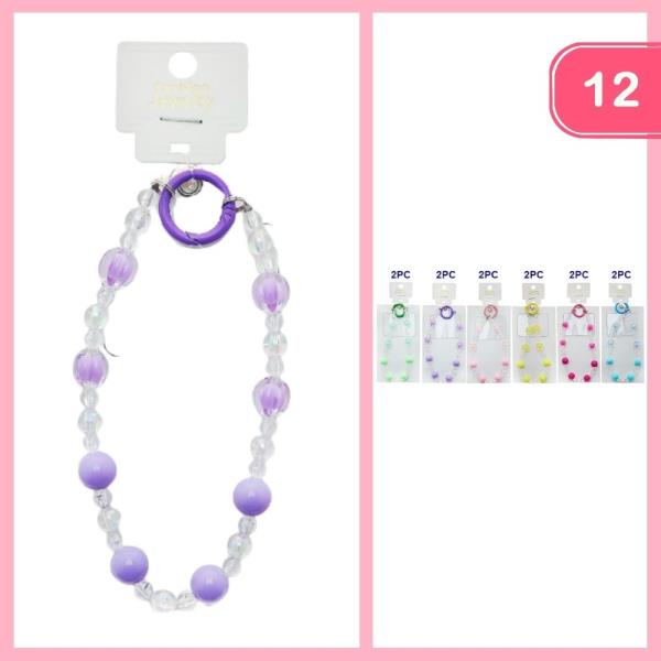 BEADED KEYCHAIN  (12 UNITS)