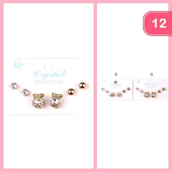 POST EARRINGS SET (12 UNITS)