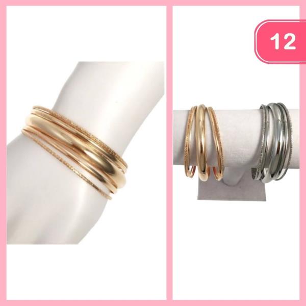 BANGLE BRACELETS (12 UNITS)
