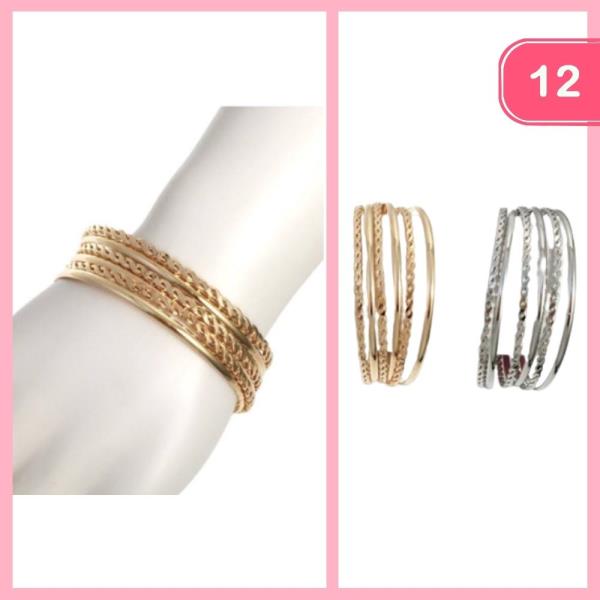 BANGLE BRACELETS (12 UNITS)