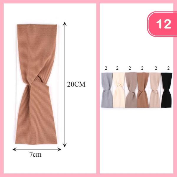 KNOTTED HEADBAND (12 UNITS)