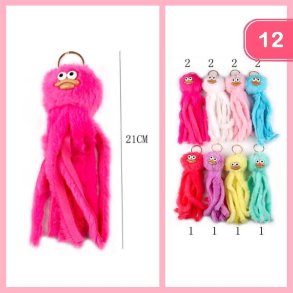 SOFT OCTOPUS KEYCHAIN (12 UNITS)