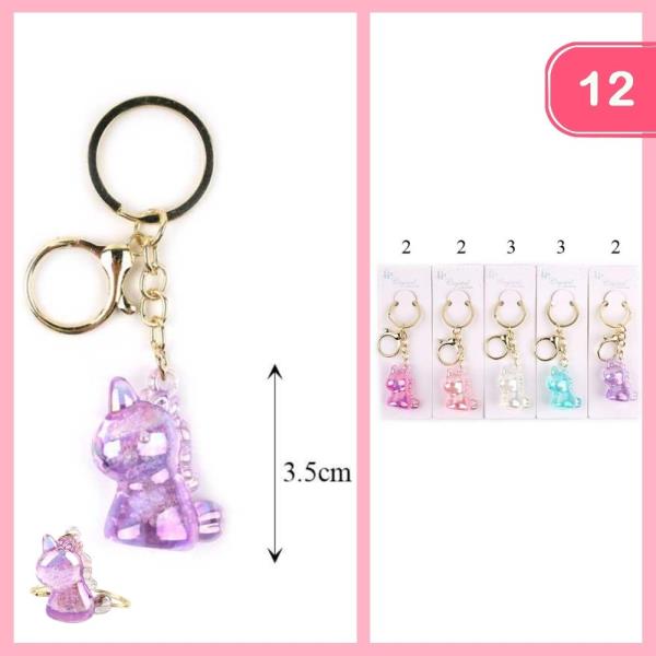 CUTE UNICORN KEYCHAIN (12 UNITS)