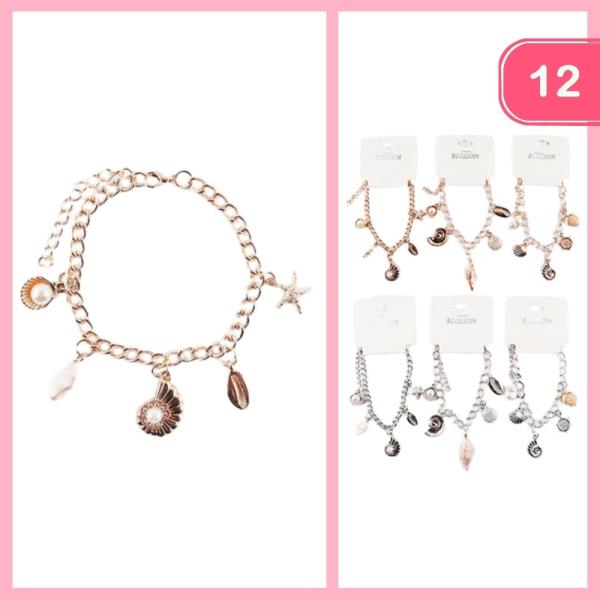 SEA LIFE CHARM BRACELET (12 UNITS)