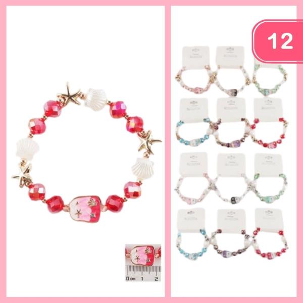 BEADED SEA LIFE BRACELET (12 UNITS)